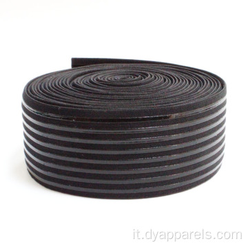 5 cm Antislip silicone elastico in nylon nylon elastico nero